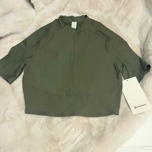lululemon athletica Khaki Short Sleeve Top